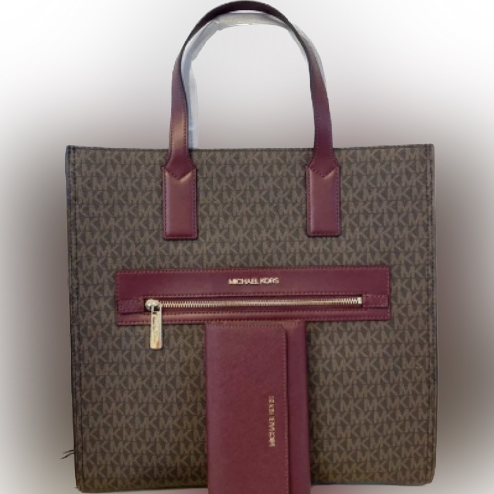 Michael Kors purse and wallet large kenly tote shoulder bag